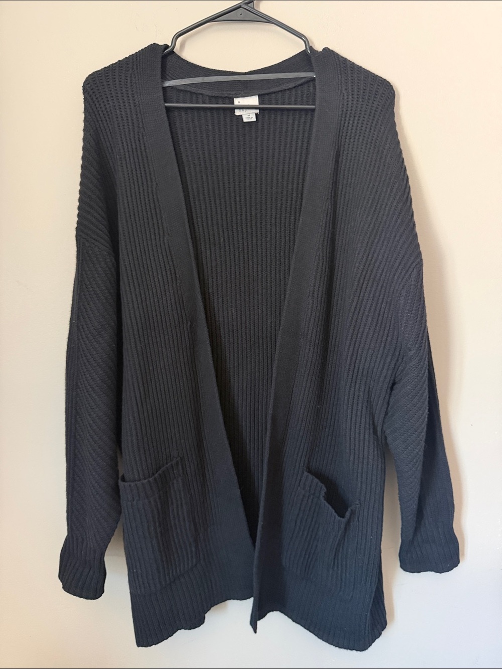 A New Day Ribbed Black Women’s Cardigan Sweater
